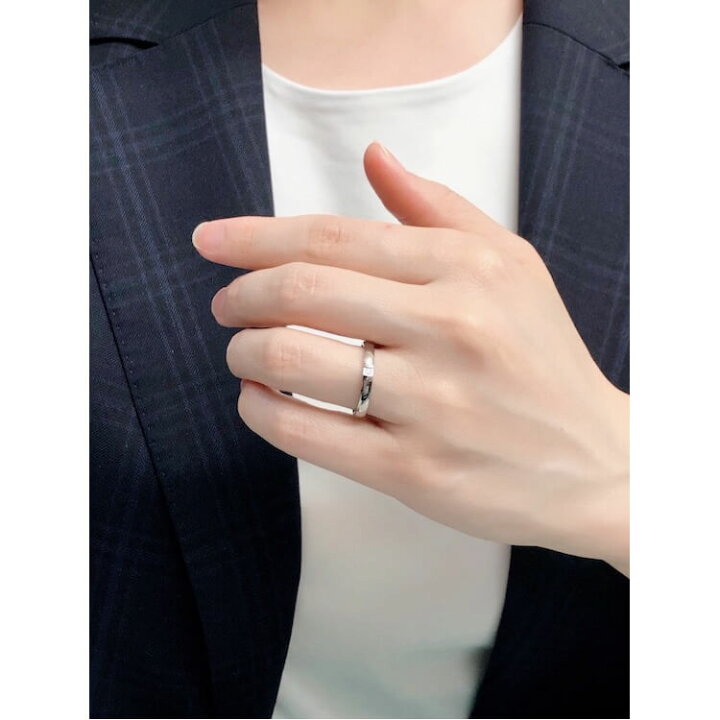 楽天市場 結婚指輪 チタン 安い プラチナ コンビ ダイヤモンド ペアリング マリッジリング チタン シンプル 人気 ブランド 刻印無料 ストレート メンズ レディース 指輪 リング プレゼント 記念日 Giv ギヴ 楽天市場店
