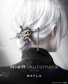 MAYLA マイラ ニーア オートマタ Ver1.1a グッズ ヘアアクセサリー かんざし 髪飾り アイコニック ヘアオブジェ マジェステ ＋ 簪 9S レディース 女性 新品 正規品 公式 ニーア オートマタ キャラクターアクセサリー 人気 ブランド