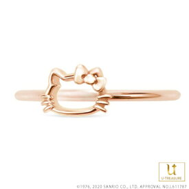 【複数購入で最大P10倍】 ハローキティ 指輪 リング Hello Kitty リング K14ローズゴールド アクセサリー ジュエリー レディース 女性 誕生日 記念日 サンリオ ギフト プレゼント