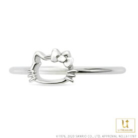 【複数購入で最大P10倍】 ハローキティ 指輪 リング Hello Kitty リング プラチナ アクセサリー ジュエリー レディース 女性 誕生日 記念日 サンリオ ギフト プレゼント