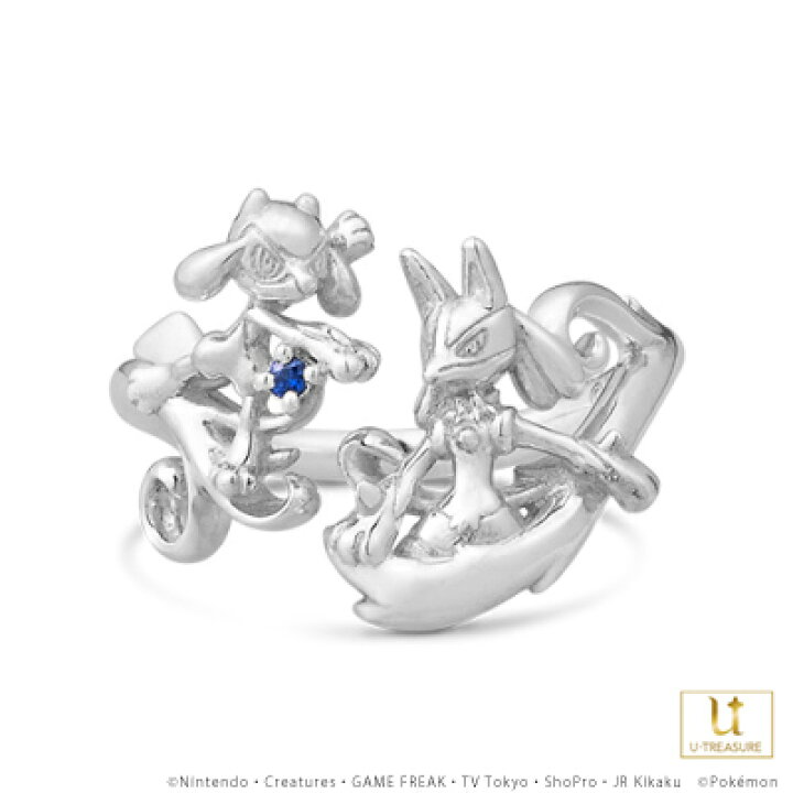 楽天市場 ポケモン グッズ リオル ルカリオ リング 指輪 アクセサリー リオル ルカリオ フォークリング プラチナ 男女兼用 ユニセックス レディース メンズ かわいい おしゃれ 人気 ブランド ポケットモンスター 誕生日 記念日 プレゼント U Treasure ユートレジャー