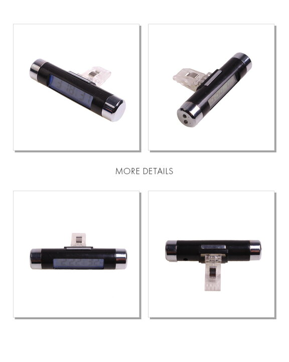 楽天市場 ポイント10倍 送料無料 スティック 液晶時計 カー用品 カーグッズ 自動車 車載 エアコン 送風口 簡単取り付け 温度計 Led バックライト 車 電子時計 温度計 液晶 発光 クロック キッチン クリップ 電池式 便利グッズ セレクトショップ 閃き