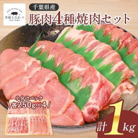 【新商品】豚肉焼肉 4種 詰め合わせ 豚バラ ロース 肩ロース モモ 焼き肉セット バーベキューセット 肉セット ギフト BBQ 詰め合わせ