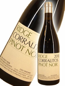 ���b�W�E���B�����[�Y�@�R�����g�X�E�s�m�E�m���[��[2018]�y750ml�zRidge Vineyards Corralitos Pinot Noir