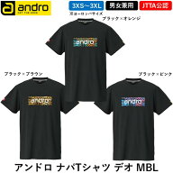 新商品 andro アンドロ 卓球 ウェア アンドロ ナパTシャツ デオ MBL ゲームシャツ 男女兼用 日本卓球協会…