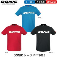 DONIC ドニック 卓球ウェア DONIC シャツ ロゴ2025 男女兼用 日本卓球協会公認 JTTA ゲームシャツ 卓球 …