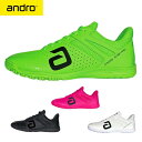 【マラソン期間 最大1000円OFF】 andro アンドロ クロスステップ プロ CROSS STEP PRO 卓球シューズ ネオングリーン