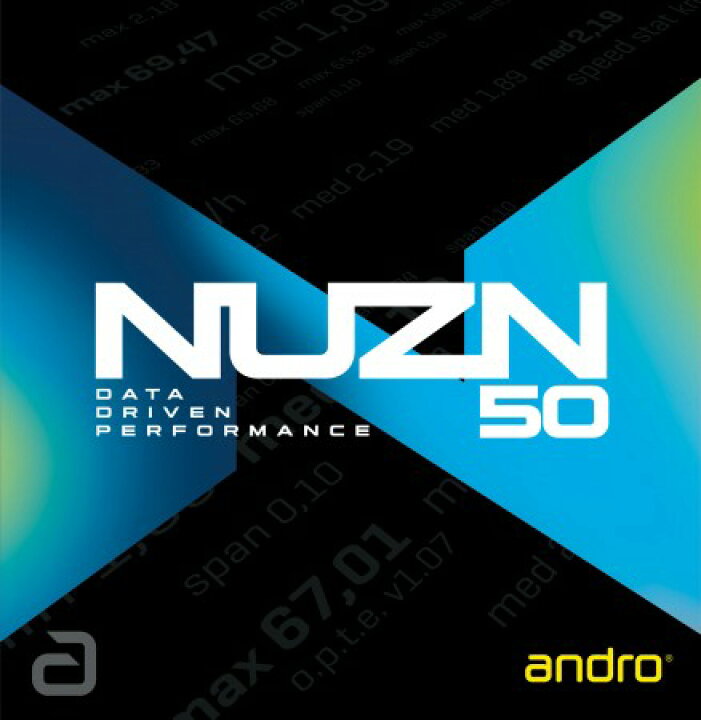 楽天市場】☆送料無料☆ 卓球 ラバー NUZN50 ニューゾーン50 andro 