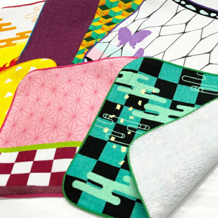 楽天市場 ミニタオル タオルハンカチ 和柄 アニメ Tv テレビ グッズ 市松模様 竈門炭次郎 散り三角 我妻善逸 半々模様 冨岡義勇 麻の葉模様 竈門禰豆子 ねずこ 胡蝶しのぶ 蟲柱 カナヲ 煉獄杏寿郎 炎柱 ６枚セット 送料無料 ひらやま楽天市場店