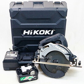 HiKOKI ハイコーキ 36Vマルチボルト 165mm コードレス丸のこ C3606DA バッテリー 充電器付 電動工具 ABランク【中古】