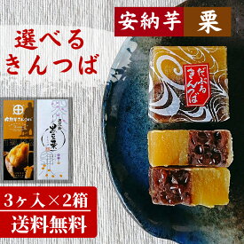 選べるきんつば 個包装3個入り×2箱セット 敬老の日 安納芋　きんつば　黒豆栗入りきんつば　和菓子 和生菓子 生菓子 おいしい柔らか ギフト セット 高級 お取り寄せ 訳あり 【送料無料】【メール便のみ対応商品】