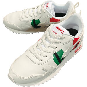W6YZ EBY Y Xj[J[ V[Y JET-M E-CALF/ITALY JM250-2N38G 01 WHITE-RED-GREENyZ[îߕԕisz