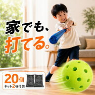 【ポイント10倍!11日0:59迄+クーポン配布中】バッティング 練習用 ボール 穴あきボール 野球ボール 20個 …