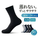 【クーポン配布中】靴下 メンズ ビジネス 防臭 5足 セット ソックス ビジネスソックス 夏用 夏 ハイソックス 抗菌 消臭 紳士 竹 綿 白 ホワイト 黒 ブラック グレー 24-28cm 大きいサイズ 抗菌防臭 送料無料