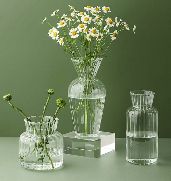 楽天市場】ガラス 花瓶ミニ 花器 3つセット 一輪挿し-フラワーベース ガラス製 花器 小物入れ 3点セット