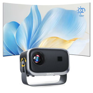 【360°回転可能】Sovboi プロジェクター 家庭用 小型 28000LM 1080P 自動台形補正 電動フォーカス 双方向ブルートゥース5.4 WIFI6 1080P 4?対応 HIFiスピーカー ミニ 天井 ホームシアター スマホ/パソ