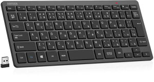 Arteck 2.4G���C�����X�L�[�{�[�h ���� �y�� �R���p�N�g���f�B�A�@�\ �z�b�g�L�[ �V���[�g�J�b�g �R���s���[�^�[�A�f�X�N�g�b�v�APC�A���b�v�g�b�v�ASurface�A�X�}�[�g�e���r�AWindows11/10/8/7�Ƃ�