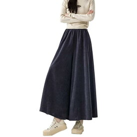 [Maioule] パンツ レディース ワイドパンツ ガウチョパンツ スカート ロング キュロット スカーチョ フレアパンツ 無地 ゆったり 大きいサイズ
