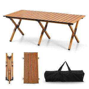 TAO ONE �A�E�g�h�A�e�[�u�� 120x60x44cm �L�����v�e�[�u�� ���[���e�[�u�� �܂肽���� �e�[�u�� �A���~ �R���p�N�g ���O �H�� �����^�� �y�� BBQ �C�x���g�p