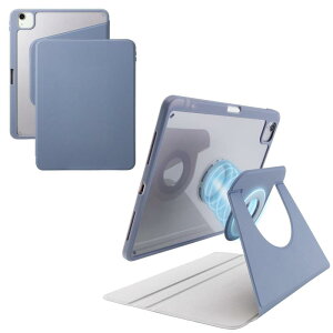�G���R�� iPad Air 11�C���` (M4/M3/M2) 10.9 (��5���� ��4����) �P�[�X 360�x��] �c�u�� ���u�� �}�O�l�b�g���E�� �y�����[ �t���b�v�t�� �O���[ TB-A25MMG360BG