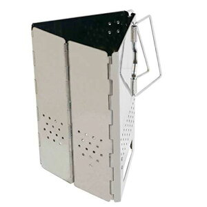 OUTDOOR MAN(アウトドアマン) CHIMNEY STARTER KOBG-005V │ 初心者でも簡単│“煙突効果”でスムーズに火起こし│ステンレス製│折りたたみ収納式 コンパクト 火おこし たきび 焚き火 キャンプ