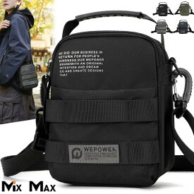 【SALE 12%OFF!! 12/11まで】WE POWER ショルダーバッグ メンズ ナイロン 男女兼用 ウエストバッグ ウエストポーチ ミニバッグ スマホバッグ 小さめ レディース ワンショルダー 斜め掛け 肩掛け 軽量 軽い 通勤 通学 アウトドア お出かけ 撥水 丈夫