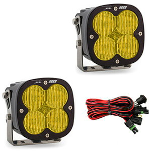 �yUSA�݌ɂ���z Baja Designs XL80�V���[�Y Wide Cornering Pattern LED Light Pods - Amber baj677815 HD�X