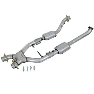 �yUSA�݌ɂ���z BBK 96�N-98�N Mustang 4.6 Cobra High Flow X Pipe With Catalytic Converters - 2-1/2 bbk1618 HD�X