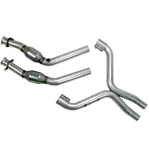 yUSA݌ɂz BBK 11N-14N Mustang 3.7 V6 High Flow X Pipe With Catalytic Converters - 2-1/2 bbk1814 HDX