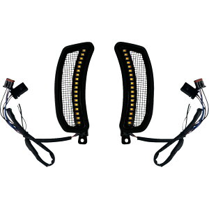 �yUSA�݌ɂ���z �J�X�^�� �_�C�i�~�N�X Custom Dynamics LIGHTS FAIRING VENT AMBER/WHITE 2040-3229 HD�X