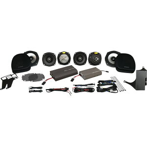 �yUSA�݌ɂ���z HOGTUNES 425 WATT DUAL AMPS �� 6 XL �X�s�[�J�[ �R���v���[�g �L�b�g 05-13 ULTRA 4405-0977 HD�X