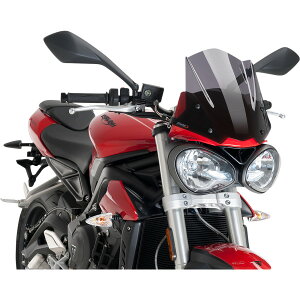 �yUSA�݌ɂ���z �v�[�` Puig �E�B���h�X�N���[�� NEW SPORT �g���C�A���t Street Triple765 �_�[�N�X���[�N 2301-2826 HD�X
