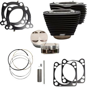 yUSA݌ɂz S&STCN S&S Cycle Cylinder Kit 4.25" Bore 4.5" Stroke WBlack no Highlight M8 0931-1195 HDX