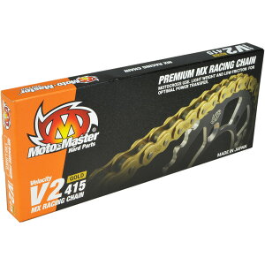 �yUSA�݌ɂ���z ���g�}�X�^�[ Moto-Master MX CHAIN V2-415G, 130 LINKS, GOLD 1220-0446 HD�X