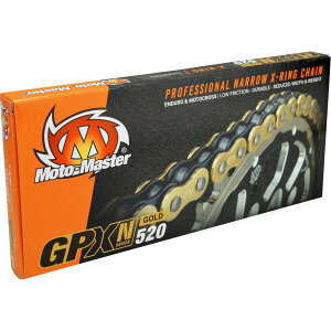 yUSA݌ɂz g}X^[ Moto-Master MX CHAIN GPXN-520G X-RING, 120 LINKS, GOLD 1222-0734 HDX