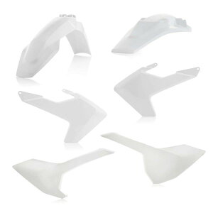 �yUSA�݌ɂ���z Acerbis 17-19 Husqvarna TE150/250/300/ FE250/350/450/501/ TE250i/ TE300i Plastic Kit - White acb2634020002 HD�X