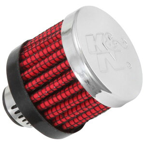 yUSA݌ɂz K&N .315/.431 Flange 1 3/8 inch OD 1.5 inch H Clamp On Crankcase Vent Filter knn62-2470 HDX
