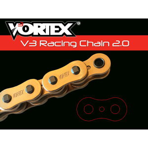 �yUSA�݌ɂ���z Vortex Racing V3 2.0 Chain 525RX3-110- Gold vtxG525RX3-110 HD�X