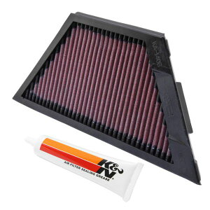 �yUSA�݌ɂ���z K&N Kawasaki ZX1rR Ninja/ZZR1400/1400GTR/ZX14R 11.25in O/S L x 4.75in O/S W Replacement Air Filter knnKA-1406 HD�X