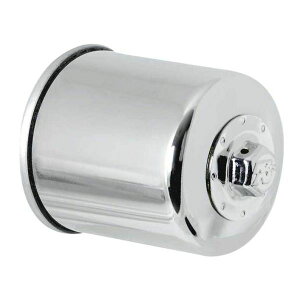 �yUSA�݌ɂ���z K&N Honda / Kawasaki / Yamaha / Polaris / Victory 2.688in OD x 3.344in H Oil Filter - Chrome knnKN-303C HD�X