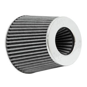 �yUSA�݌ɂ���z K&N Universal Filter Chrome Round Tapered White - 4in Flange ID x 1.125in Flange Length x 5.5in H knnRG-1001WT HD�X