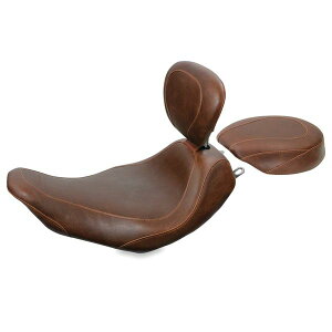 yUSA݌ɂz Mustang 97-07 Harley Rd King,06-07 Str Glide,00-05 Eagle Wide Tripper Solo Seat - Brown mmp76721 HDX