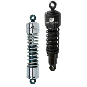 �yUSA�݌ɂ���z Progressive Harley 412 Series Shocks 12.5in - Black pgr412-4001B HD�X