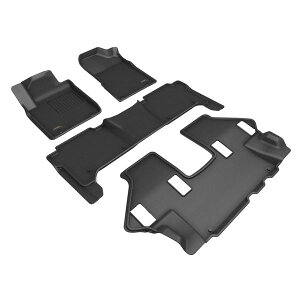 �yUSA�݌ɂ���z 3D MAXpider 19-24 Nissan Armada Kagu Floor Mat- Black R1 R2 R3 aceL1NS14601509 HD�X