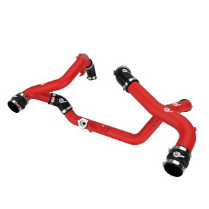 �yUSA�݌ɂ���z aFe 20-23 Ford Explorer ST V6 3.0L (tt) BladeRunner Aluminum Hot and Cold Charge Pipe Kit - Red afe46-20654-R HD�X