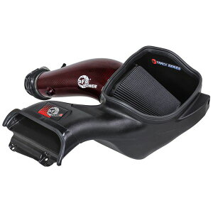 �yUSA�݌ɂ���z aFe 23-24 Ford F150 Raptor R Supercharged Red Carbon Track Series Air Intake w/ P5R Filter (MOQ 24) afe57-10030KR HD�X