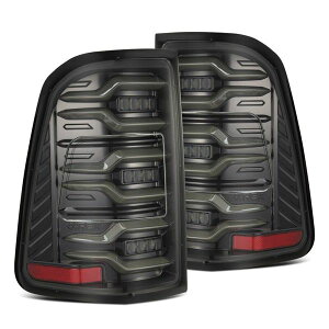�yUSA�݌ɂ���z AlphaRex 19-21 Dodge Ram 1500 Luxx-Series LED Tail Lights Alpha-Black w/Activ Light/Seq Signal arx640030 HD�X