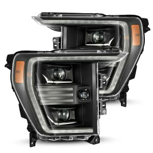 �yUSA�݌ɂ���z AlphaRex 21-22 Ford F150 PRO-Series Projector headlights Black w/Activ Light/Seq Signal arx880293 HD�X