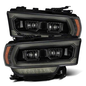 �yUSA�݌ɂ���z AlphaRex 19-21 Ram 2500 LUXX LED Proj Headlights Plank Style Alpha Blk w/Activ Light/Seq Signal/DRL arx880549 HD�X