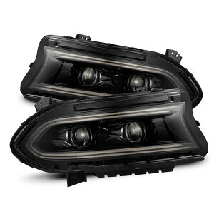 �yUSA�݌ɂ���z AlphaRex 15-23 Dodge Charger LUXX LED Proj Headlights Alpha-Black w/Actv Light & Seq.Sig / SB DRL arx880579 HD�X